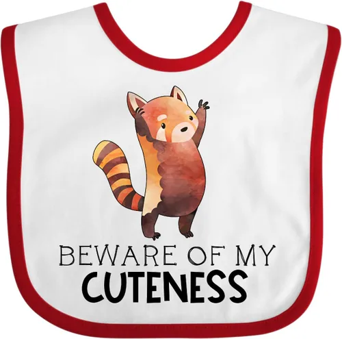Miniatura 6 de inktastic Beware Of My Cuteness Cute Red Panda Babero