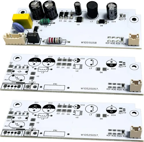 1 pieza de luz para refrigerador W10515058, 2 piezas de luz para refrigerador W10515057, juego de placas de luz LED para congelador de reemplazo