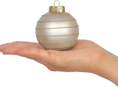 Miniatura 7 de Paquete de 28 adornos de bolas de Navidad doradas y plateadas para decoraciones de árboles - Juego de bolas de plástico irrompibles, carámbanos