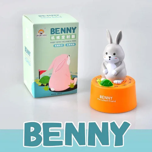 Miniatura 9 de Conejo de dibujos animados modelo temporizador mecánico 60 minutos de cocina Gadget reloj de cocina contadores de alarma temporizador manual