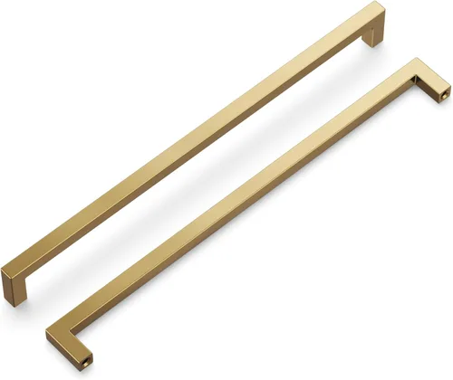 Miniatura 41 de Hickory Hardware - HH075326-BGB - Manija de la colección Skylight, 3 pulgadas de centro a centro, latón dorado cepillado.