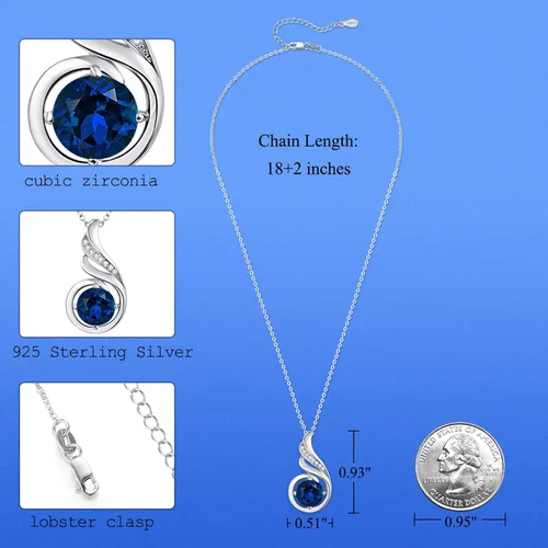 Miniatura 5 de Collares de plata de ley 925 con piedra de luna de ópalo, perla y circonita cúbica, joyería de fénix, regalos de cumpleaños para mujeres y niñas