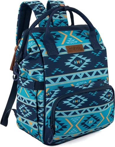 Miniatura 12 de Wrangler - Mochila Azteca Organizada, Mochila de Día, Bolsa de Viaje para Bebé con Correa para Silla de Paseo y Bolsillos Laterales para Botellas