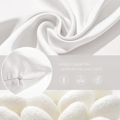 Miniatura 6 de Fundas de almohada de seda para cabello y piel, de seda de morera, suaves de ambos lados, de seda natural, con cremallera, 1 paquete para regalo