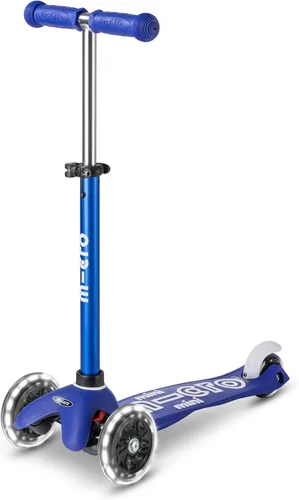 Miniatura 20 de Micro Kickboard Mini scooter LED para niños de 2 a 5 años Niños de hasta 110 libras Diseño de 3 ruedas inclinadas para dirigir Barra en T