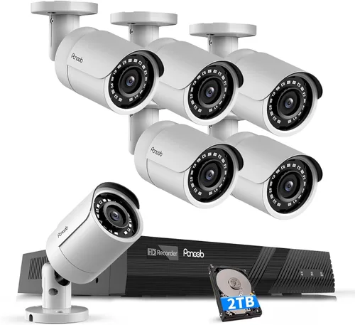 Miniatura 11 de Sistema de cámaras de seguridad PoE 4K, 8X 8MP Cámaras IP PoE al aire libre con cable para vigilancia en el hogar con detección AI de humanos y Negro