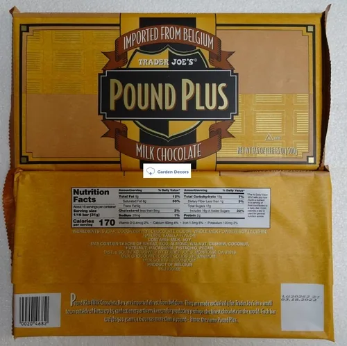 Miniatura 2 de Trader Joe's Pound Plus - Barra de chocolate con leche, 17.6 onzas, 17.64 oz (dos bolsas)