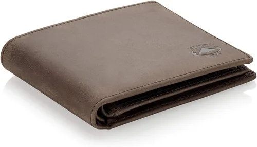 Miniatura 9 de Cartera plegable de piel Stealth Mode para hombre con ventana de identificación y bloqueo RFID