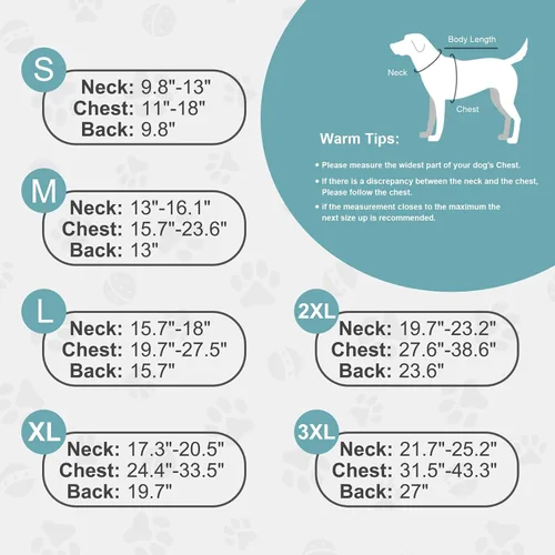 Miniatura 6 de Doglay Abrigo para Perro, Chaqueta Impermeable para Perro Abrigo de Invierno para Mascotas para Clima Frío con Cuello Peludo Grueso, Chaqueta
