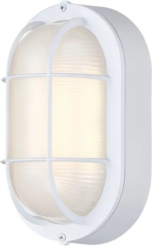 Miniatura 8 de WISBEAM Luz de mamparo LED, luz de pared LED para exteriores, regulable, 6 W, reemplazo de 60 W, 450 lúmenes, 3000 K, luz blanca diurna 80CRI