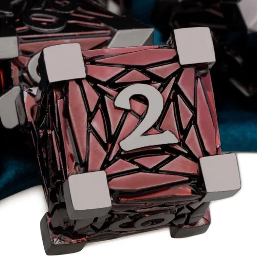 Miniatura 8 de ARUOHHA DND - Juego de dados de metal con caja de regalo, 7 piezas de dados poliédricos de oro antiguo, juego de rol hecho a mano de 6 caras D y D