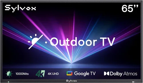 Miniatura 2 de SYLVOX New 65” Outdoor Smart TV with Soundbar, Superior Waterproof Performance, Matte Finish for Enhanced Anti-Glare Effect, Full Metal, with Dolby