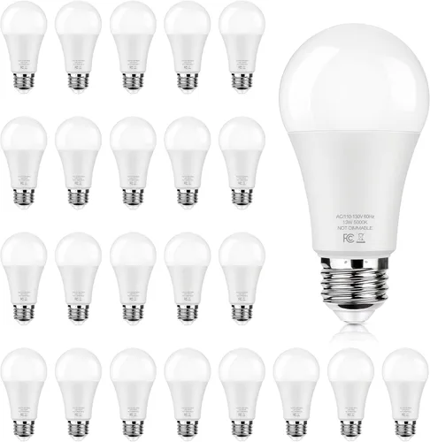 Miniatura 10 de Bombillas LED equivalentes a 100 W, 1500 lúmenes, A19 13 W 2700 K, blanco cálido, no regulable, superbrillante, sin parpadeo, bombillas de rosca