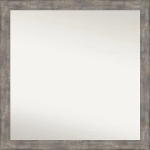 Miniatura 112 de Amanti Art Silver Bathroom Mirror for Over Sink, 24x49 Custom Made Marred Pewter Rectangle Vanity Mirror, Oversize Casual Wood Frame, Hangs Estaño