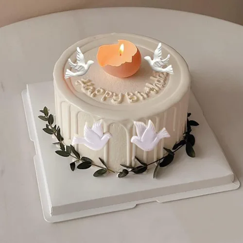 Miniatura 4 de Mujiang Molde de silicona de comunión para fondant de paloma, molde de caramelo con manos rezando para decoración de pasteles, pasta de goma
