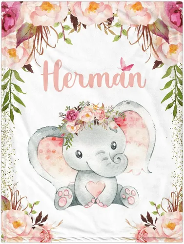 Miniatura 31 de Manta de Bebé Personalizada para Niños, Manta de Bebé Personalizada con Nombre Súper Suave Mantas con Nombre Personalizadas para Niños, Mantas