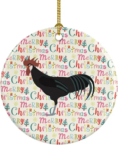 Miniatura 15 de Caroline's Treasures Adorno de cerámica de avestruz común para árbol de Navidad, decoración colgante para el hogar, Navidad, vacaciones, fiesta