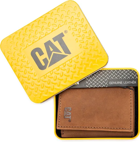 Miniatura 2 de Caterpillar Billetera triple de cuero para hombre con ventana de identificación