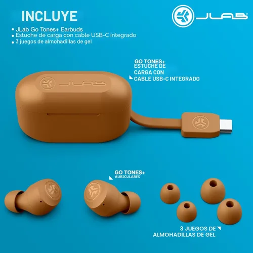 Miniatura 7 de JLab Go Air Pop+ Tones Auriculares inalámbricos verdaderos, auriculares intraurales, auriculares Bluetooth, auriculares de reproducción de 35 horas