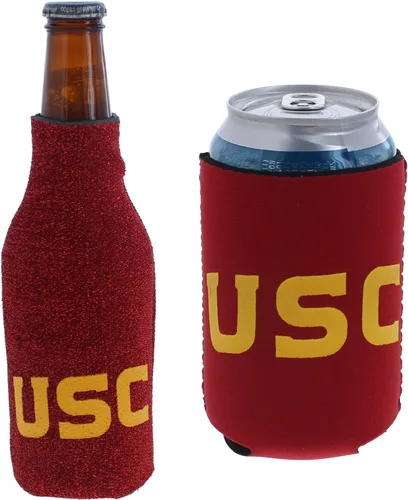 Miniatura 138 de College Team Color Logo Can & Bottle Holder Insulator Beverage Cooler Set