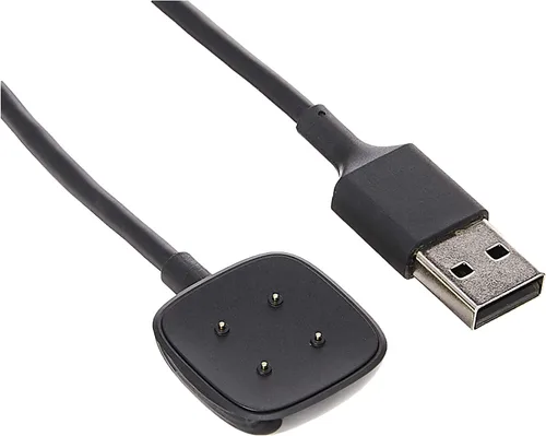 Miniatura 3 de Fitbit Smartwatch - Cable de carga para Sense 2, Sense, Versa 4 y Versa 3, producto oficial, color negro