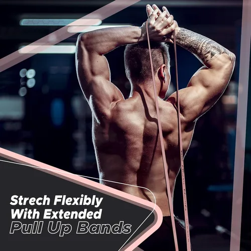 Miniatura 9 de Physix - Bandas de asistencia para dominadas, bandas de resistencia con bucle, bandas de goma de entrenamiento para ejercicio, HIIT, tonificación