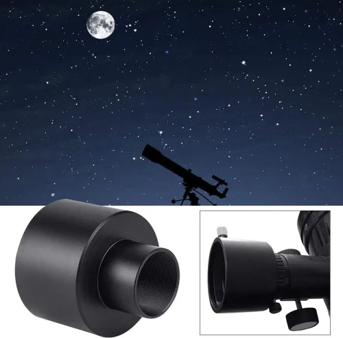 Miniatura 3 de Diyeeni Adaptador de ocular de telescopio de 1.25 a 2 pulgadas, adaptadores de foto para telescopio, Adaptador de montaje de foco de telescopio