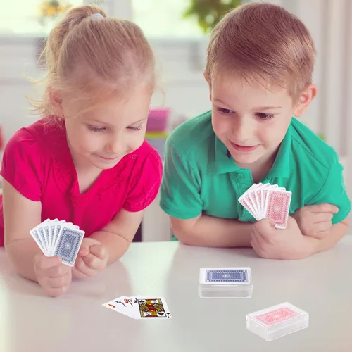 Miniatura 4 de Mini baraja de cartas de juego de 36 unidades, juegos de cartas de casino pequeños para niños, recuerdo de fiesta mágico, 2.5 pulgadas