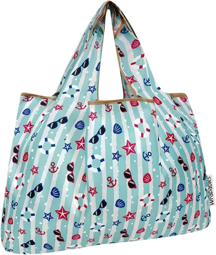 Miniatura 34 de allydrew Bolsas de comestibles reutilizables de nailon plegables grandes