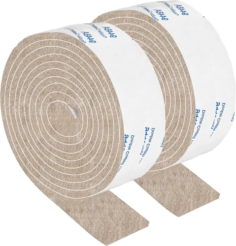Miniatura 17 de Almohadillas de fieltro para muebles, 1 rollo de fieltro de 5 x 40 pulgadas, color beige