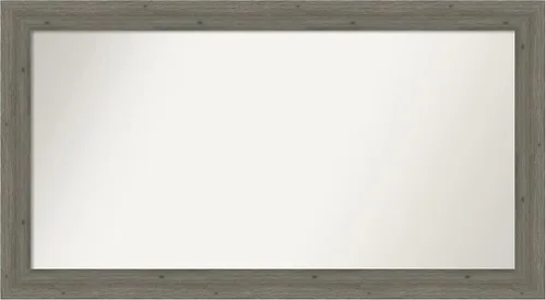 Miniatura 256 de Amanti Art Espejo de pared personalizado no biselado (24.5 x 24.5 pulgadas), marco gris marrón alta, varios tamaños personalizados, espejo de baño