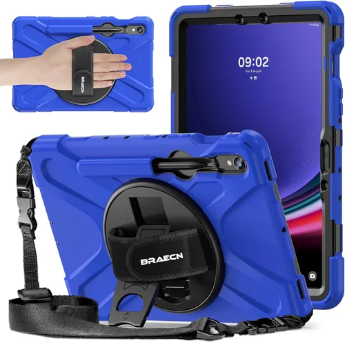 Miniatura 19 de BRAECNstock Funda para Samsung Galaxy Tab S10 Lite/ S10 FE/ S9 FE/ S9/ S8/ S7 5G Funda de 10.9"/11", Funda Protectora a Prueba de Golpes con Soporte