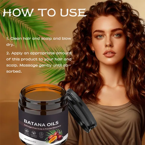 Miniatura 6 de Aceite de botana crudo para el cuidado del cabello y el cuero cabelludo, pasta de batana hidratante profunda, hidratación fuerte hidrata el cabello