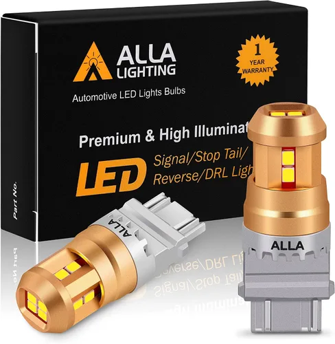 Miniatura 18 de Alla Lighting Bombillas de Luces LED en Miniatura T10/T15 912 921 194 168, 6000K Xenón Blanco 12V Súper Brillante Reversa de Retroceso, Licencia