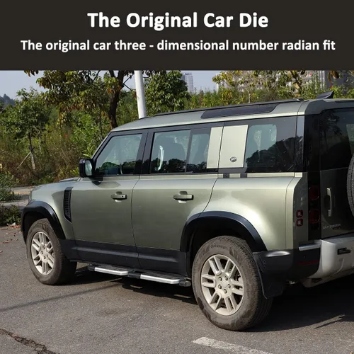 Miniatura 4 de YIWANG Kit de moldura de guardabarros de rueda de automóvil ABS color negro, ruedas ensanchadas, barras interiores para Land Rover Defender 90 110