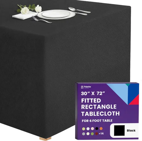 Miniatura 40 de Gee Di Moda - Mantel rectangular a medida en poliéster lavable para mesa de 4 pies, ideal para mesa de bufé, fiestas, cenas, bodas, vacaciones