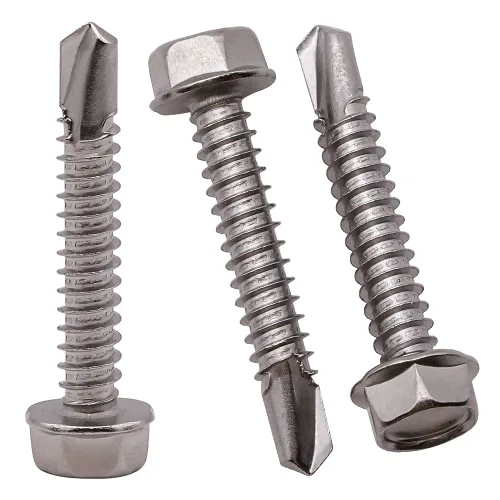 Miniatura 11 de Tornillos autoperforantes de cabeza hexagonal #8 x 1 (paquete de 100) (1/2 a 2 pulgadas disponibles), 410 tornillos de chapa autoperforantes