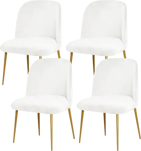 Miniatura 30 de Gollense Fundas de silla con respaldo curvado para comedor, fundas modernas de mediados de siglo, protector de asiento de silla semicírculo