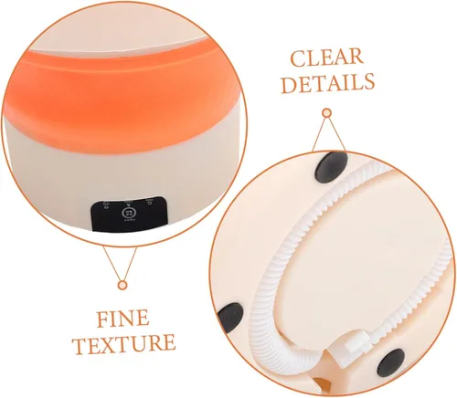 Miniatura 9 de Lavadora portátil plegable pequeña lavadora con rotación de alta velocidad para viajes, camping, viajes de negocios, diseño ligero para eliminar