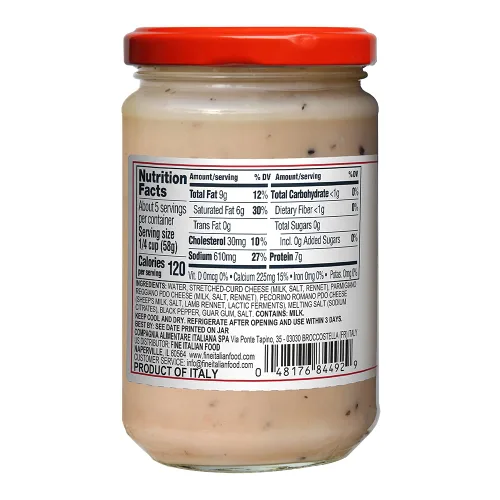 Miniatura 2 de Mantova Cacio e Pepe - Salsa para pasta, 9.8 onzas (paquete de 2), producto de Italia, 100% italiano, ingredientes totalmente naturales, parmigiano