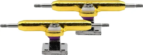 Teak Tuning Prodigy Pro - Camiones de diapasón invertido con tuercas de color dorado y ajuste de uretano, color dorado, 1.339 in de ancho, pasador