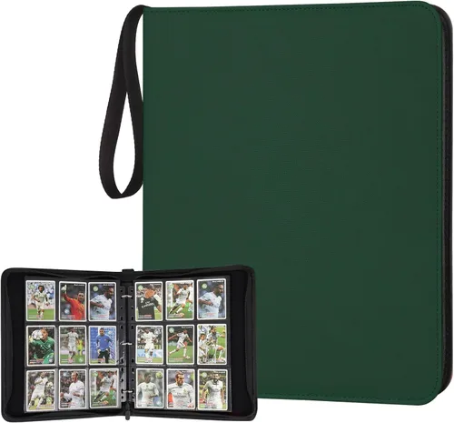Miniatura 26 de Carpeta para Tarjetas Coleccionables, Carpeta Álbum de Colección de Tarjetas con 540 Bolsillos de Carga Lateral, Carpeta Álbum de 9 Bolsillos