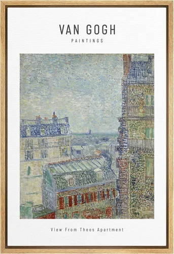Miniatura 32 de SIGNWIN Lienzo enmarcado para pared, diseño de Vincent Van Gogh, un par de amantes, naturaleza, ilustraciones de área silvestre, bellas artes