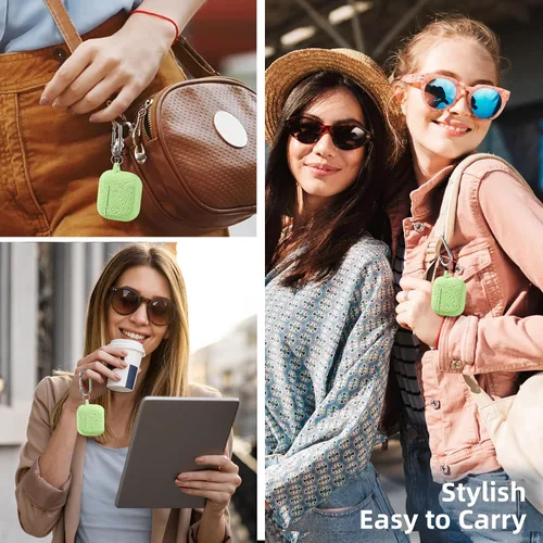 Miniatura 6 de Lerobo Funda con grabado de flores para estuche de AirPods de 3ª generación, funda de estuche con llavero, cubierta de silicona compatible con Apple