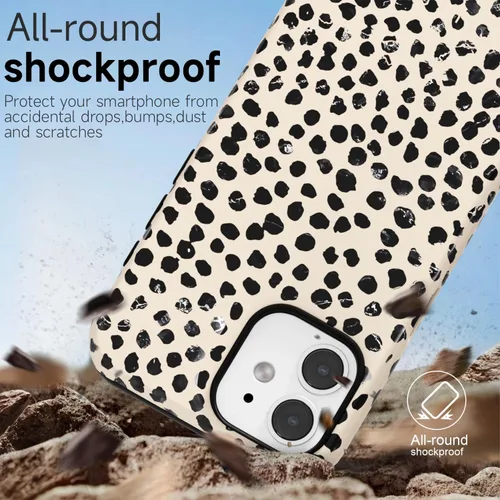 Miniatura 5 de LoeoeL para iPhone 11 Funda con Estampado de Guepardo, Funda de Teléfono con Patrón de Leopardo para Mujeres y Niñas, Funda de Plástico Duro delgada