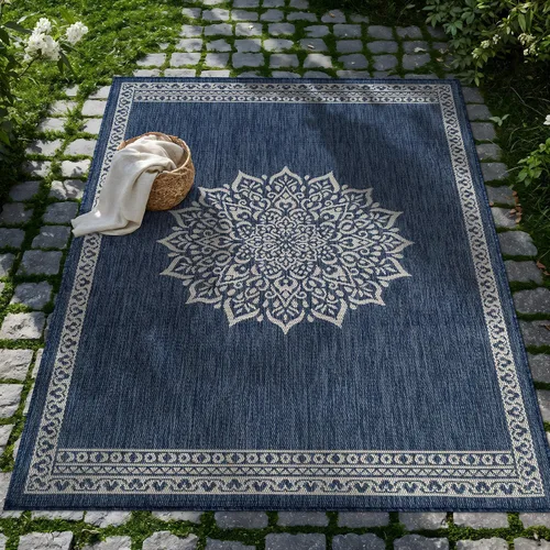Miniatura 81 de CAMILSON Alfombra para exteriores, alfombras modernas para patios interiores y exteriores, tapetes de cocina y pasillo, alfombra lavable para porche