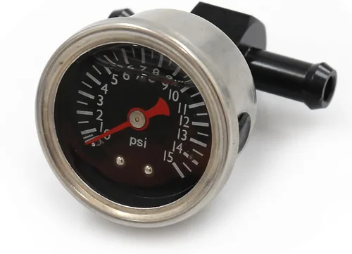 Miniatura 4 de Regulador de Presión de Combustible Manual Ajustable de 1-5 PSI para Carburador Kit de Bomba de Combustible con Manómetro de Presión de 0-15 PSI