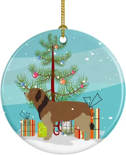 Miniatura 20 de Caroline's Treasures American Toy Fox Terrier - Adorno de cerámica de Navidad para colgar en el árbol de Navidad, decoración para el hogar, Navidad
