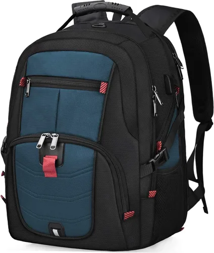 Miniatura 11 de NUBILY Mochila para laptop de 17 pulgadas, impermeable, extra grande, con aprobación TSA, antirrobo, para viajes, negocios universitarios, mochilas