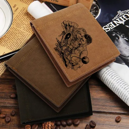 Miniatura 5 de Carteras de fotos personalizadas para hombresCartera grabada personalizadaRegalos personalizados para el padreMaridoHijo